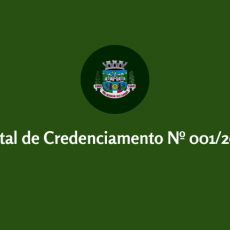 EDITAL DE CREDENCIAMENTO Nº 001/2023