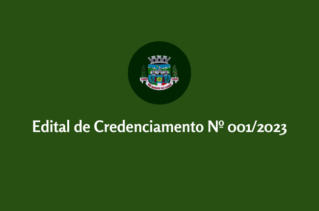 EDITAL DE CREDENCIAMENTO Nº 001/2023